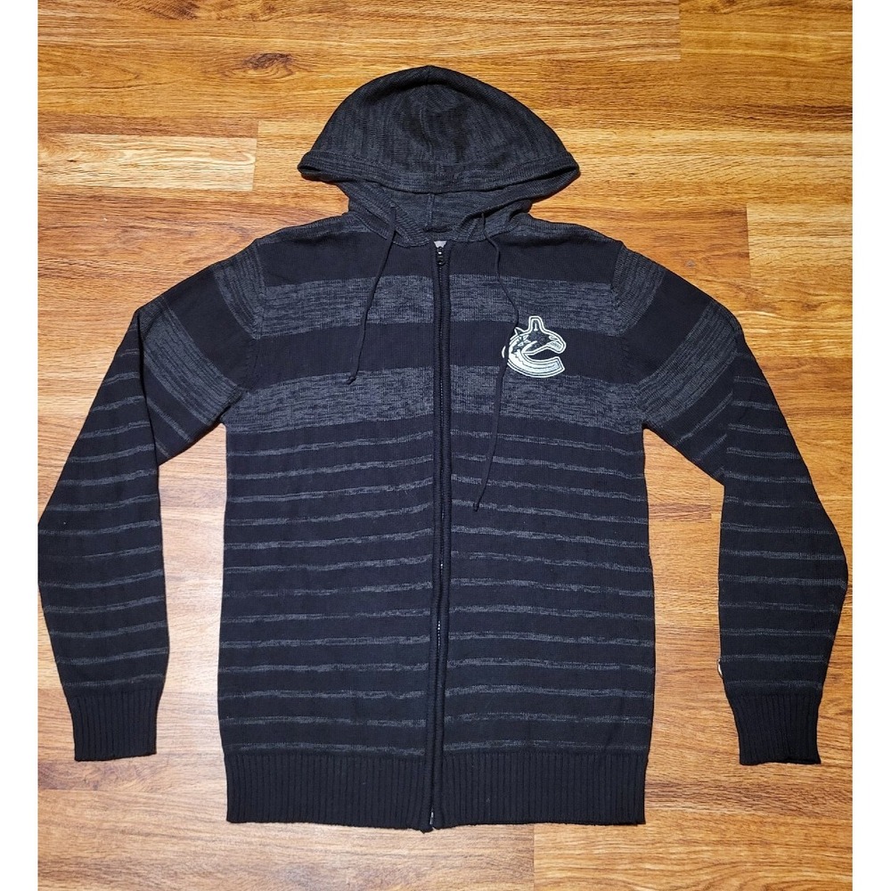Old Time Hockey‎ Causeway Collection Vancouver Canucks Full Zip Sweater Size L
